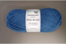 Supersocke Spezial Melange blauw